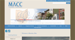 Desktop Screenshot of mariettachamber.com